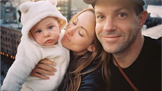 Olivia Wilde, Jason Sudeikis' Son Otis Doesn't Like His Bear Suit -- See the Cute Family Pic