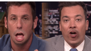 Jimmy Fallon, Adam Sandler Flip Lips in Hilarious Tonight Show Video