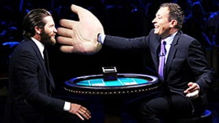 Jimmy Fallon Slaps Jake Gyllenhaal Across the Face With Giant Fake Hand: Watch!