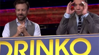 Jason Sudeikis Plays Drinko With Jimmy Fallon, Chugs Tequila, Bubble Tea
