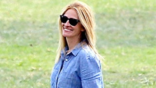 Julia Roberts and Husband Danny Moder Wear Matching Chambray Shirts to Sons' Soccer Game