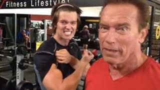 Arnold Schwarzenegger Wakes Son Patrick for an Early Morning Birthday Workout