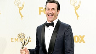 Jon Hamm Finally Wins: Christina Hendricks Is Oddly Stoic, Elisabeth Moss Almost Cries With Joy, Plus More Audience Reactions at Emmys 2015