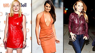 Jump on the Colorful Leather Bandwagon Like Blake Lively, Demi Lovato, Lea Michele, More Celebs