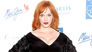 Must Be Halloween! Christina Hendricks' Red Carpet Dress Boasts Bat Wings: Love It or Hate It?
