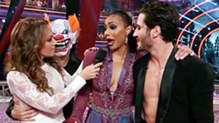 Leah Remini Freaks Out Over Clown, Falls Face First During DWTS Scare: Watch