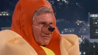 Harrison Ford Talks Star Wars, Plane Crash With Jimmy Kimmel (While Dressed as a Hot Dog!)