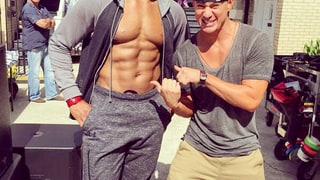 Channing Tatum and Michael Strahan