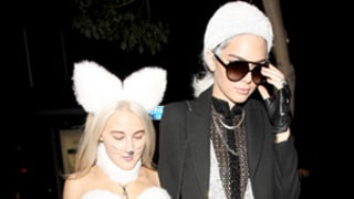Kendall Jenner and Pal Dress Up as Karl Lagerfeld and Cat Choupette -- But Did They Outdo Josh Duhamel and Fergie?