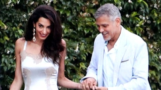 Amal Clooney Spices Up Her Wardrobe With a Lingerie-Inspired Dress