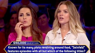 Andi Dorfman and Nikki Ferrell Stumped by 'Seinfeld' Question in 'Who Wants to Be a Millionaire' Sneak Peek