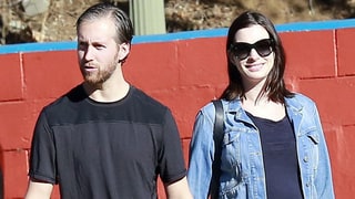 Anne Hathaway Steps Out Smiling After Pregnancy News: See Her Baby Bump