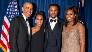 Pregnant Kerry Washington, Husband Nnamdi Asomugha Beam Alongside the Obamas at White House Correspondents’ Dinner