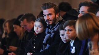 David Beckham and Kids Sit Front Row at Victoria’s New York Fashion Week Show: Photos