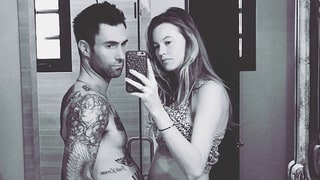 Shirtless Adam Levine Jokes He’s ‘Pregnant Too’ Alongside Wife Behati Prinsloo — See the Seriously Cute Photo