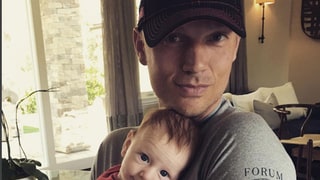 Nick Carter Teaches Baby Son to Be a Football Fan: Pics