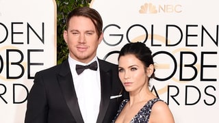 Channing Tatum, Jenna Dewan Tatum Cringe, React to Their Lip Sync Battle on Golden Globes 2016 Red Carpet