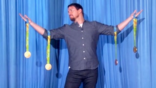 Channing Tatum Is the Hottest Human Display Case for Simone Biles' Olympic Medals