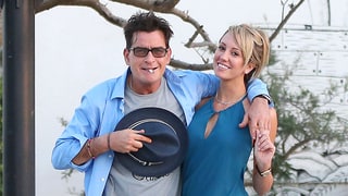 Charlie Sheen and Brett Rossi