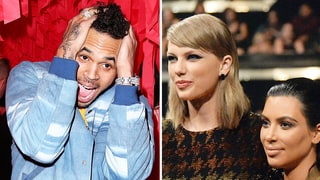 Chris Brown Tells Taylor Swift, Kim Kardashian to 'Shut the F--k Up'