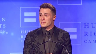 Colton Haynes Tearfully Accepts Human Rights Campaign Visibility Award With Speech About LGBT Youth