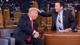 Donald Trump Lets Jimmy Fallon Mess With His Hair: Video