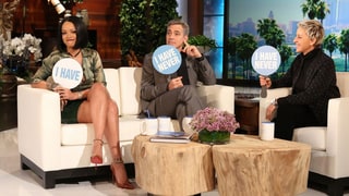 George Clooney Plays Never Have I Ever With Rihanna on Ellen!
