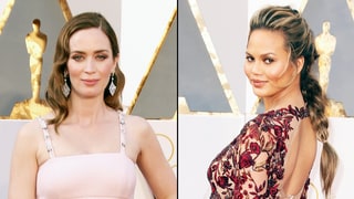 Pregnant Emily Blunt, Chrissy Teigen and Other Celebrity Bumps Take Over the Oscars 2016 Red Carpet