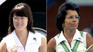 Emma Stone Morphs Into Billie Jean King: Compare Her to the Real Tennis Star!