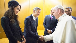 George and Amal Clooney Meet the Pope During Romantic Trip to Rome
