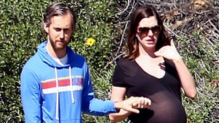 Anne Hathaway Reveals Growing Baby Bump as She Hikes With Husband Adam Shulman: Photo