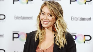 Hilary Duff Works Cleavage in Plunging Floral Dress: Photo ...
Hilary Duff