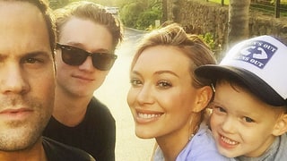 Hilary Duff Shares Selfie With Ex-Husband Mike Comrie, Son Luca: 'Family First'
