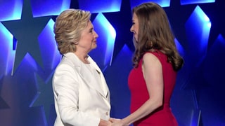 Hillary Clinton's Reaction to Chelsea's DNC Speech Is Perfect: Photo