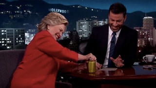Hillary Clinton Opens a Jar of Pickles on 'Jimmy Kimmel Live' to Prove She’s Strong Enough for Presidency