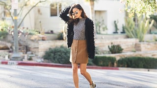 One Snap-Front Skirt, Three Ways: See How These Celebs Styled the Same Item