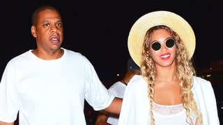 Beyonce Steps Out With Jay Z in Bright Yellow Trousers, Tiny Lemon Sticker on Her Phone