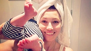 Jessica Biel Shares Rare Photo With Baby Silas, Reveals Their Morning Routine