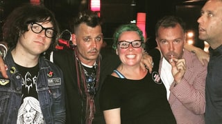 Johnny Depp Hangs Out With Doug Stanhope at L.A. Comedy Club Amid Amber Heard Drama
