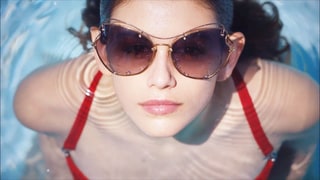 Kaia Gerber Stars in Miu Miu’s Summer Eyewear Campaign, Looks Just Like Her Mom