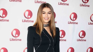 Kaia Gerber Hits the Red Carpet in an Asymmetrical Zipper Blazer
