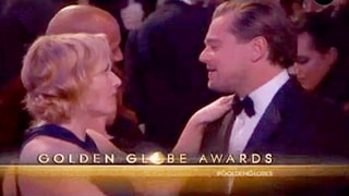 Leonardo DiCaprio and Kate Winslet Reunite at 2016 Golden Globes: Watch Their Sweet Hug!