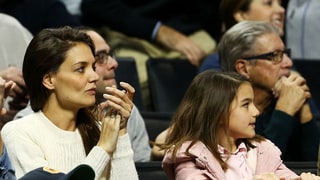 Katie Holmes Takes Suri Cruise to Notre Dame March Madness Game: Photo