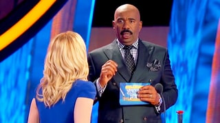 Watch Steve Harvey’s Reaction to Kellie Pickler Almost Falling on ‘Celebrity Family Feud’