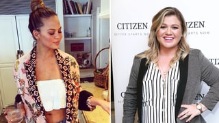 Kelly Clarkson Jokes She 'Hates' Chrissy Teigen for Wearing a Crop Top 3 Weeks Post-Birth