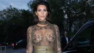 Kim Kardashian Goes Sheer in a Lace Dress for Vogue's 100th Birthday