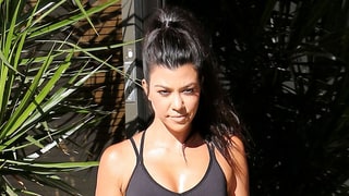 Kourtney Kardashian Wears Sports Bra, Leggings From Caitlyn Jenner–Fronted Athletic Collection