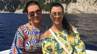 Kourtney Kardashian and Kris Jenner Take Capri: ‘Yacht Life’