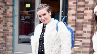 Lena Dunham in $1,650 Loeffler Randall Topper