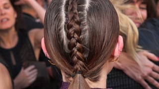 Lucy Hale's Plaited Mohawk